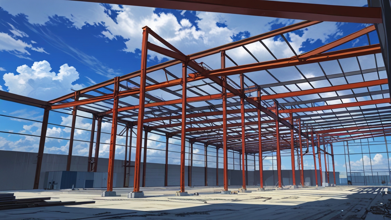 Industrial warehouse construction